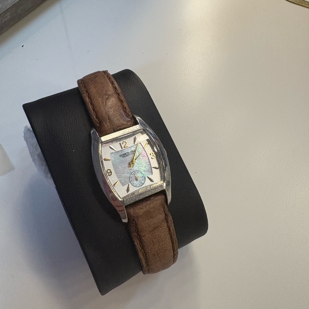Kenneth Cole Reaction Brown Leather Watch